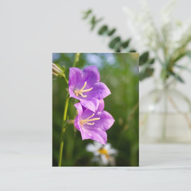 Romantic Flowers – Botanical Fantasy Boho Postcard (Standing Front)