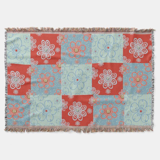 Romantic Flowers - Throw Blanket (Front)