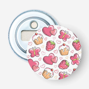 romantic food pattern bottle opener