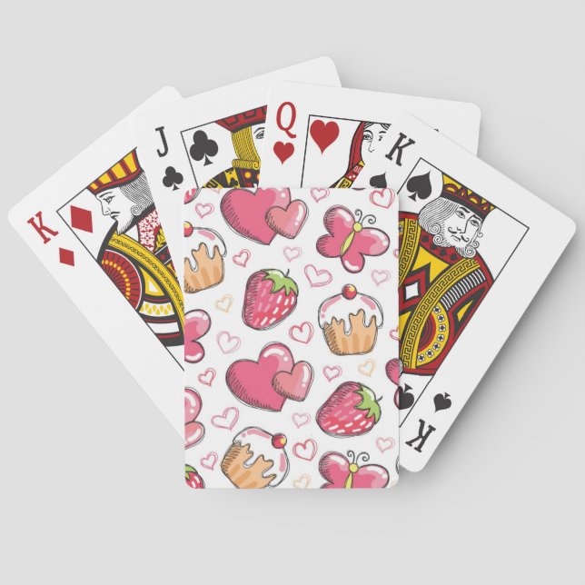romantic food pattern playing cards (Back)