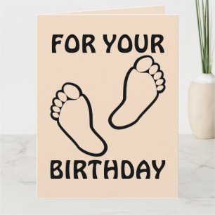 Romantic FOOT MASSAGE BIRTHDAY CARD