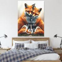 Romantic Fox Love Illustration