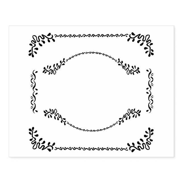 Romantic Frame  Rubber Stamp (Imprint)