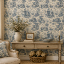 Romantic French Countryside Toile - Small Scale