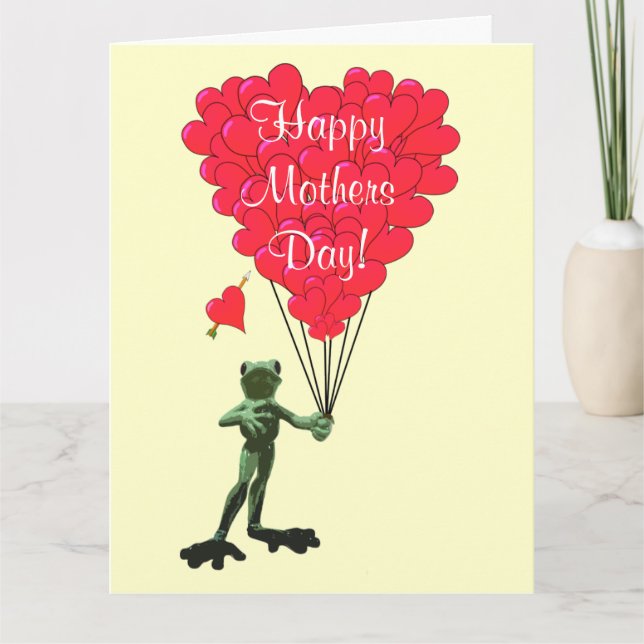 Romantic frog mothers day card (Front)