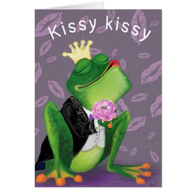 Romantic Frog Prince Card (Front)