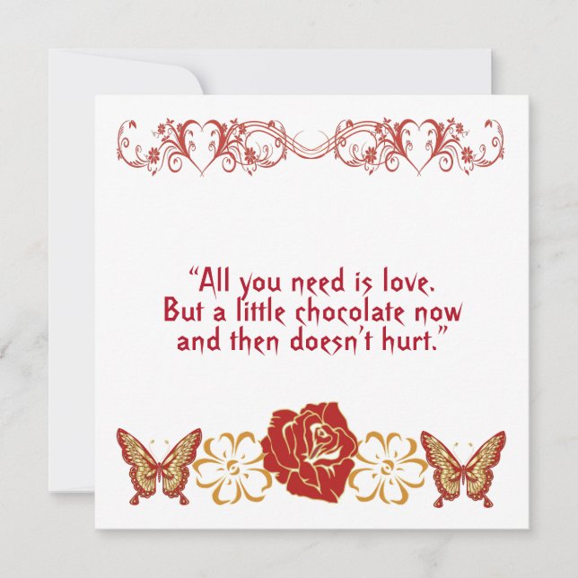 Romantic Funny Love Quote Sweetheart Floral Custom (Front)