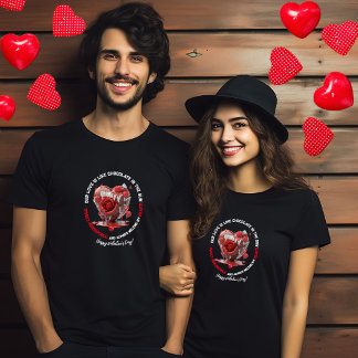 Romantic Funny Red Melting Heart Valentine's Day T-Shirt