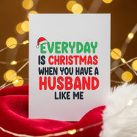 Romantic Funny Wife Christmas Greeting
