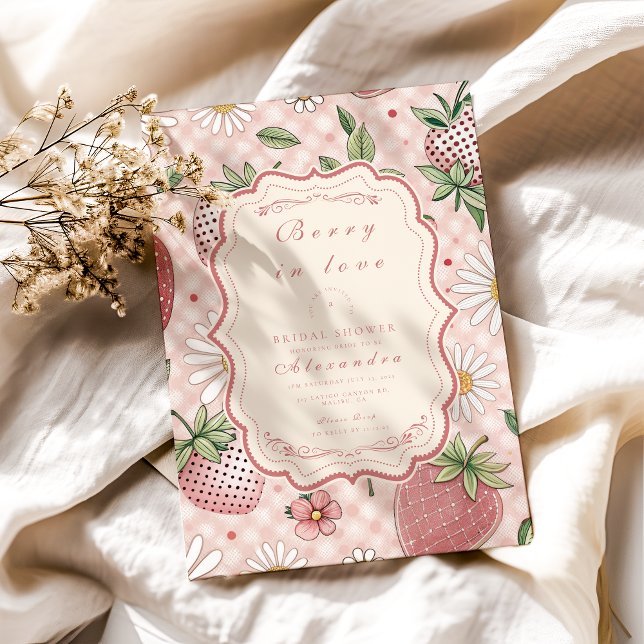 Romantic Garden Berry Bridal Shower Invitation (Creator Uploaded)