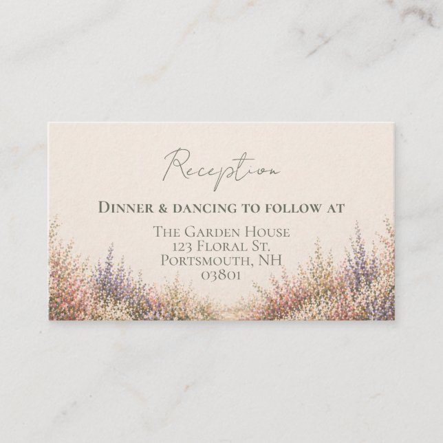 Romantic Garden Enclosure Card (Front)
