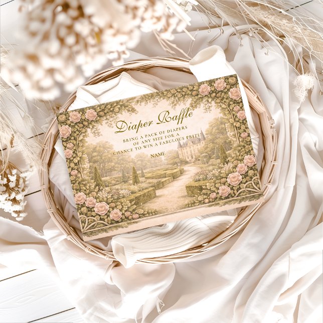 Romantic Garden Estate Diapper Raffle  Enclosure Card (Creator Uploaded)