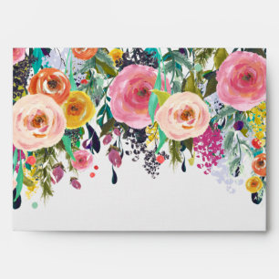 Romantic Garden Floral Envelope