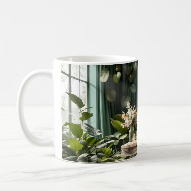 Romantic Garden Landscape Coffee Mug (Left)