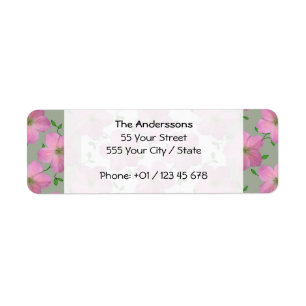 Romantic Garden Pink Geranium Flower on any Colour