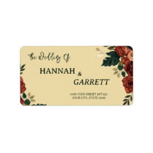 Romantic Garden Wedding Address