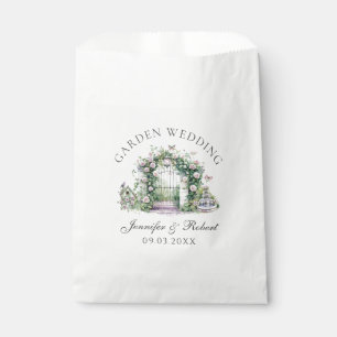 Romantic Garden Wedding Floral Arch Fountain Favour Bags