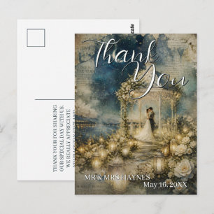Romantic Garden Wedding Thank You Cards