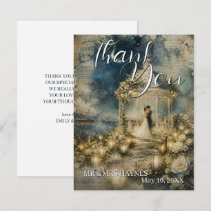Romantic Garden Wedding Thank You Cards