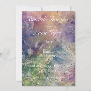 Romantic Gazebo and Swirls Bridal Shower Invitation