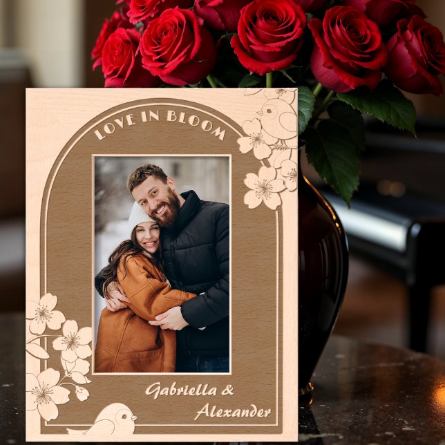 Romantic Gift for Couples - Little Birds Floral Etched Frames (Creator Uploaded)
