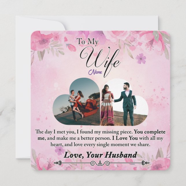 Romantic Gift for her, gift for wife (Front)