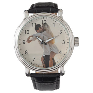 Romantic Gift   Your Personal Photo with Numbers  Watch