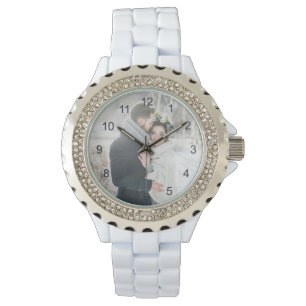 Romantic Gift   Your Personal Photo with Numbers Watch