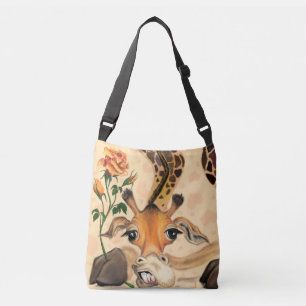 Romantic Giraffe - Gentleman - Funny Crossbody Bag
