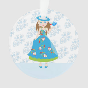 Romantic girl birthday party ornament