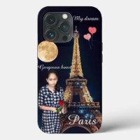 Romantic Girl Eiffel Tower Dream Case-Mate iPhon