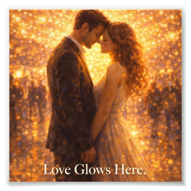 Romantic Glow Postcard Photo Print (Front)