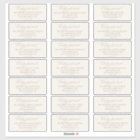 Romantic Gold and Ivory Guest Address Labels