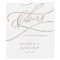 Romantic Gold Calligraphy Cheers Wine Labels