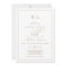 Romantic Gold Calligraphy Monogram Wedding Invitat
