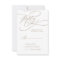 Romantic Gold Calligraphy Simple RSVP Card