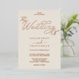 Romantic Gold Foil Sage Green Wedding