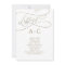 Romantic Gold Letter Table Number Seating Chart