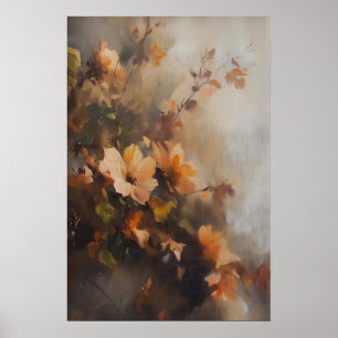 Romantic Golden Hour Printable, Vintage Floral Poster