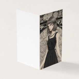 Romantic Gothic Elegance LBD Little Black Blank