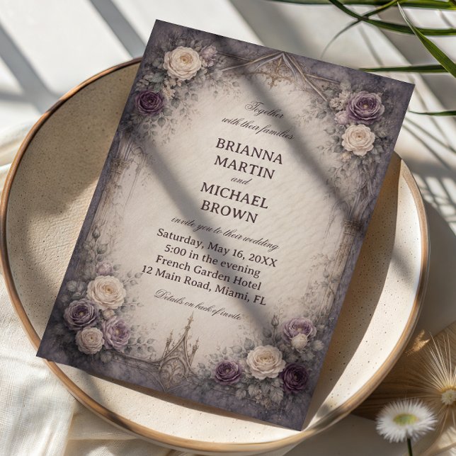 Romantic Gothic Floral Invitation (Creator Uploaded)