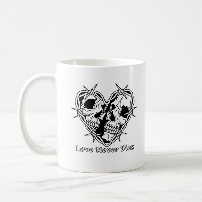 Romantic Gothic For Couples Coffee Mug (Left)