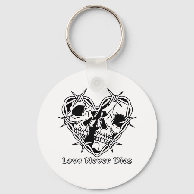 Romantic Gothic For Couples Key Ring (Front)