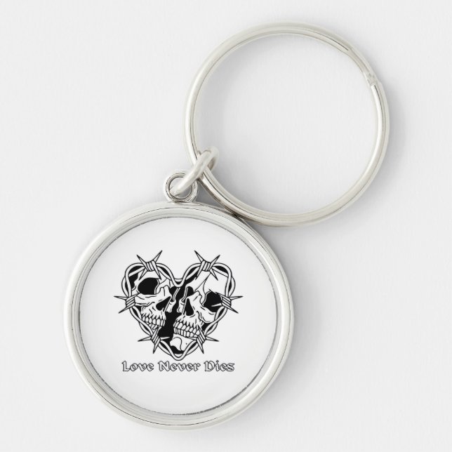 Romantic Gothic For Couples Key Ring (Front)