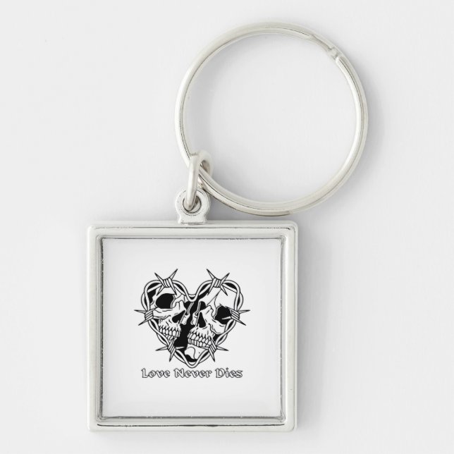 Romantic Gothic For Couples Key Ring (Front)