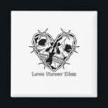 Romantic Gothic For Couples Magnet<br><div class="desc">Romantic Gothic For Couples – A romantic gothic design made for couples. Elegant,  dark,  and symbolic. Perfect for alternative weddings or anniversaries.</div>