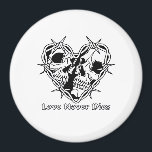 Romantic Gothic For Couples Magnet<br><div class="desc">Romantic Gothic For Couples – A romantic gothic design made for couples. Elegant,  dark,  and symbolic. Perfect for alternative weddings or anniversaries.</div>