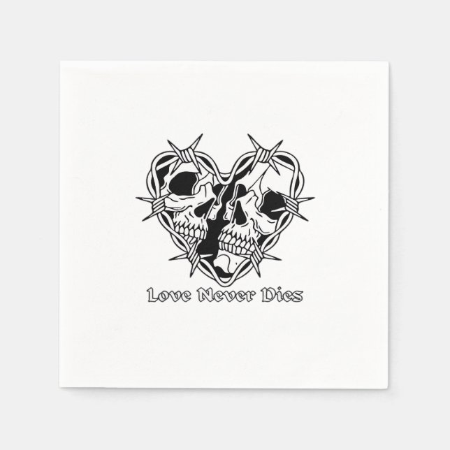 Romantic Gothic For Couples Napkin (Front)