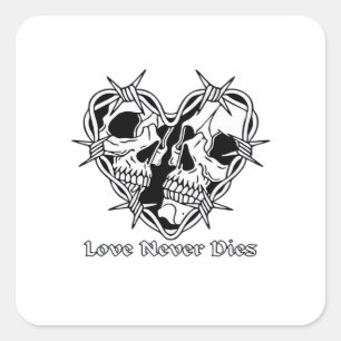 Romantic Gothic For Couples Square Sticker