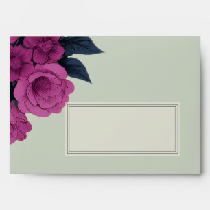Romantic Gothic Lovers Elegant Wedding Invitation Envelope